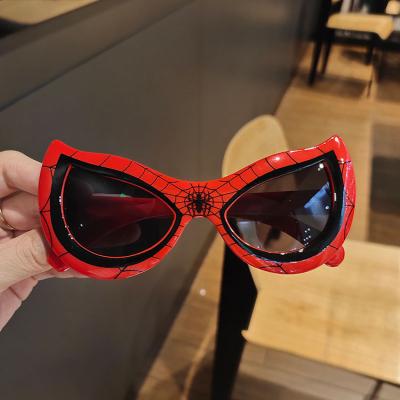 China daily & 2022 Irregular Safety Personality Spider Glass Children Man Kids Boys And Girls Sunglasses for sale