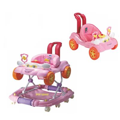 China Cotton Swivel 8 Wheels Inflatable Baby Walker 360 Degree Rotating Baby Walker with Music 3 in 1baby walker for sale