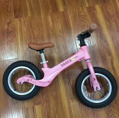 China 12 Inch Children's Ride On Toy Dikesen Inner Sticker Balance Bike Bicycle Safety Baby Kick Bike With EVA Tire for sale