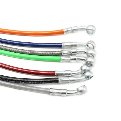 China Motorcycle PTFE/Nylon Dirt Brake Braided Hose Line and SUS304 Aluminum Hydraulic Brake Cable Banjo Hose for sale