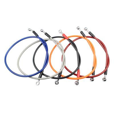 China Motorcycle PTFE/Nylon and SUS304 Smooth Bore Braided Stainless Steel Disc Brake Hoses Grip Lines Kits with Stainless Steel Linings for sale