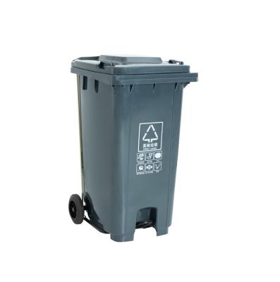 China Factory direct supply popular item cheap plastic 240L large trash can with wheels for sale