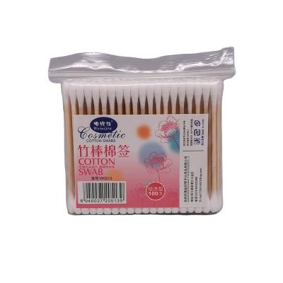 China Low Price 100% Cotton Swab Guaranteed Quality Wooden Handle Cleaning Disposable Cotton Swab for sale