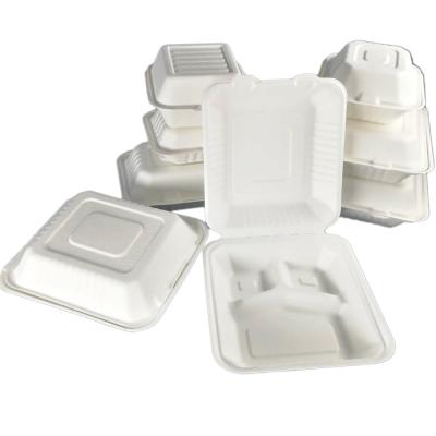 China Biodegradable Biodegradable Lunch Boxes Disposable Paper Take Out Food Boxes Takeout Packaging for sale