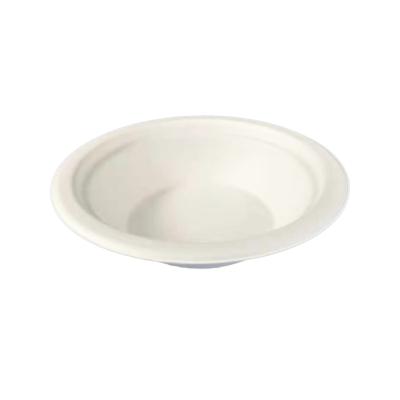 China Disposable Biodegradable Bagasse 350ml Round Bamboo Fiber Bowl for sale