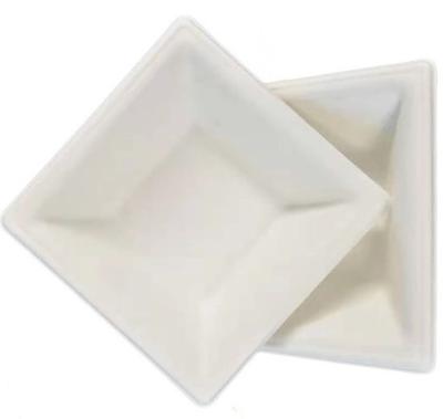 China 6 Inch Environmental Protection Disposable Square Compostable Biodegradable Disposable Paper Bowl for sale