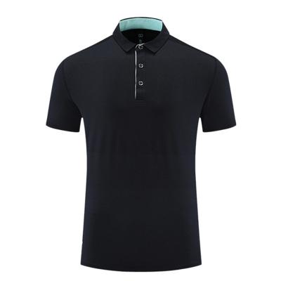 China OEM/ODM Anti-Wrinkle Logo Custom Men's Polo Shirts Short Sleeve Polo T-Shirt For Men 100% Cotton Stand Collar Plus Size for sale