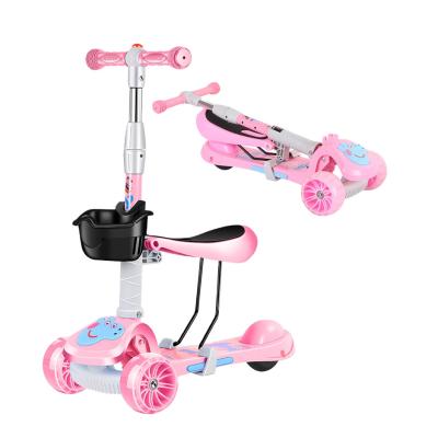 China Handlebar Height Adjustable Kids Scooter 3 In 1 Baby Toys Adjustable Kick Scooter for sale