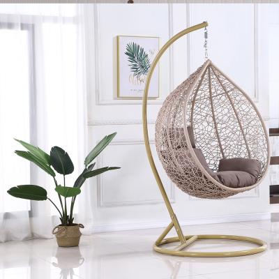 China Modern Hot Sale Outdoor Rattan Egg Chair Leisure Wicker Patio Hanging Hanging Chair for sale