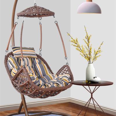 China Super Comfortable Modern Outdoor Garden Rattan Hanging Chair for sale