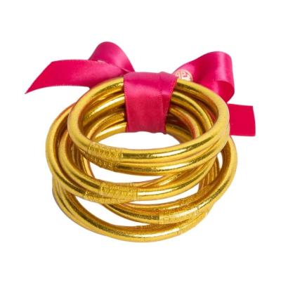 China 3 Kings Gold Bracelets For Tibetan Twisted Monk Braid Jelly Mantra Buddhist Bracelet Bangles Babies Kumali Temple Thailand for sale