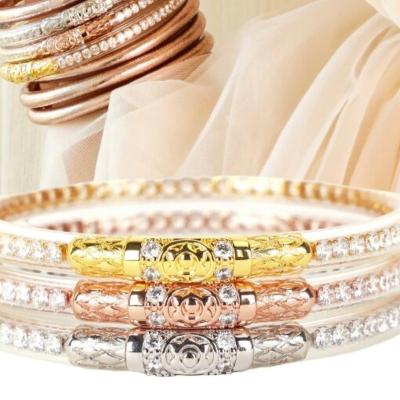 China the 3 Kings Three Queen Crystal Temple Tibetan Thailand Monk All Weather Jelly Buddhist Bracelet Bangles for sale