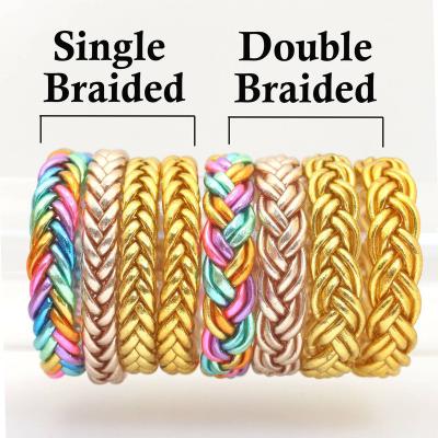 China CLASSIQUE Buddhist Temple Rainbow or Gold Braided Thai Bracelets for sale