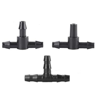 China PVC Drip Irrigation Connector Drip Irrigation Cooling System Hose Connectors 1/4 Inch Drip Tee Fittings for sale