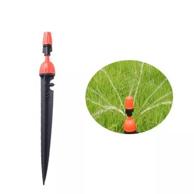 China Easy Installation 8 Hole Adjustable Dripper On Stakes Watering Lawn Greenhouse In Drip Irrigation Sprinklers for sale