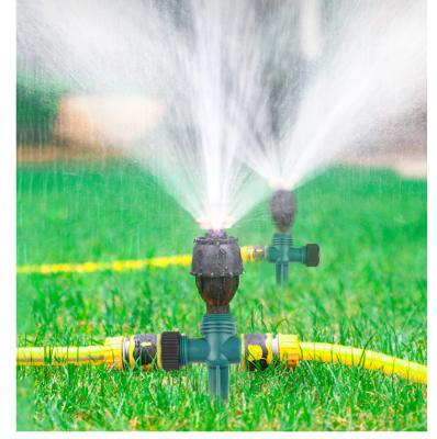 China Easy Operation Garden Lawn Sprinkler 360 Degree Automatic Rotating Yard Garden Large Area Cover Water Suction Irrigation Water Sprayer for sale