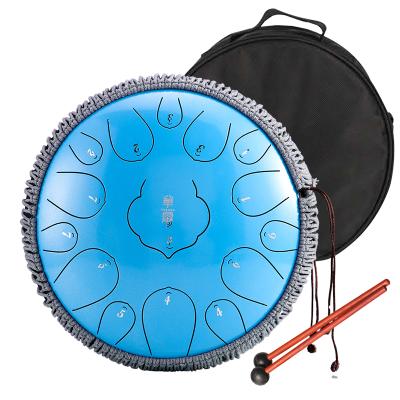 China High Quality Hluru Tongue Entertainment Percussion Steel Drum 10 Tone THF11-10 Musical Instruments C/D/F Drum Handpan Inch Tank Drum for sale