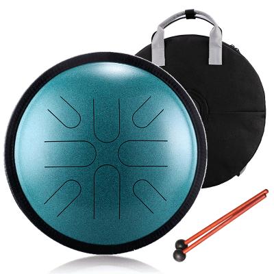 China Entertainment Hluru Language Travel Drum 10 Inch 8 Note Handpan Musical Instruments Fashion Japanese Steel Drumset TA8 for sale