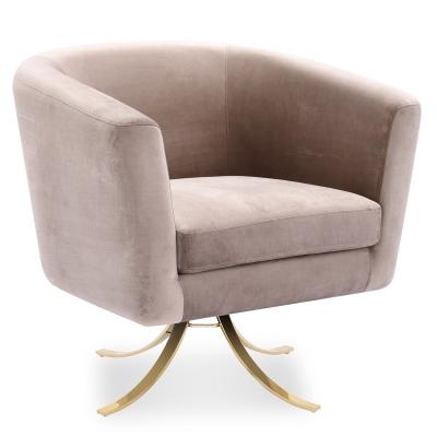 China Warmly Wholesale Modern French Velvet Accent Chair Upholstery Armchairs for sale