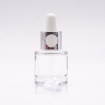 China Luxury Cosmetic Glass Bottle 50ml Dropper Bottle 30ml Essential Oil Transparent Glass Bottle for sale