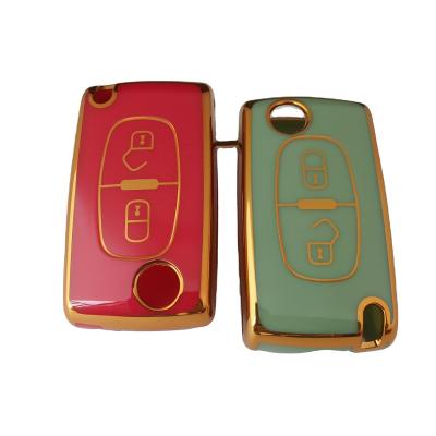 China Waterproof/no Dust TPU Car Key Covers Car Key Case Fit For Peugeot 307 308 408 Citroen C4 C5 for sale