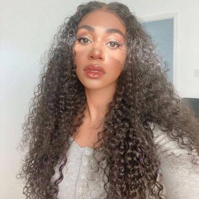 China 100% Density 8Inch Silky Straight Short Wave 150 Virgin Hair Kinky Curly Wigs Lace Front Wig For Black Women for sale