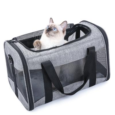 China New Arrival Breathable High Quality Comfort Mesh Designer Pet Bag Portable Wholesale Cat Carrier for sale