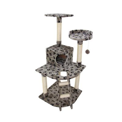 China Wholesale New Design High Quality Huge Multilevel Luxury Cat Tree Housing Cat Tower Viable for sale