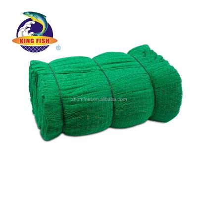 China Corrosio Resistant Tear Resistant Green Fishing Net Roll 10md-1200md Depth To Reuse Lightweight HDPE Knotted Netting For Reuse for sale