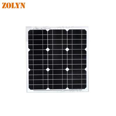 China High Efficiency Home Monocrystalline Silicon Mini Rigid Glass Solar Panels Solar System 50W Solar Modules for sale