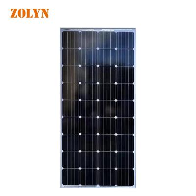 China Home Solar System 20W 40W 50W 60W 70W 80W 100W 120W 150W 160W Mono Crystal Mono Crystal Rigid Glass Solar Panel for sale