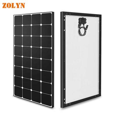 China Home Solar System 100W 120W 135W 150W 180W 245W Monocrystalline Solar Panel Photovoltaic Panel For Solar PV System for sale