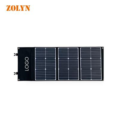 China Self-driving 50W/60W/100W/120W/160W/200W/250W Travel Foldable Solar Panel Kit for RV Camping for sale