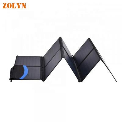 China Self-driving Travel Efficient Power Generation 50 Watt Sunscreen Folding Portable Solar Panel for sale