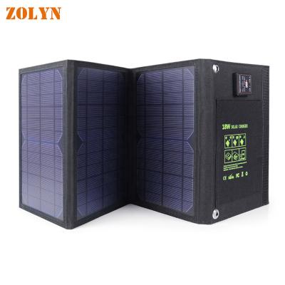 China Self-driving Waterproof Travel Charger 28W Charging Power Mobile Solar Bank with Dual USB for Outdoor Hiking Travel Camping for sale