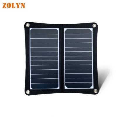 China 12W/18W/25W Travel Self-driving Folding Solar Panel Charger For Portable Power Station for sale