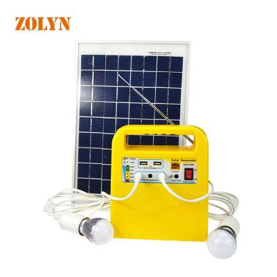 China 5A Solar Power Station Portable Camping Solar Generators with for Charging Cell Phones, LED Lights, Radio Home Emergency for sale