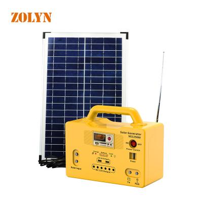 China 10A Multiple Function Portable Solar Generator Power Bank Station with Solar Panel for Home Camping Travel and Emergency Use for sale