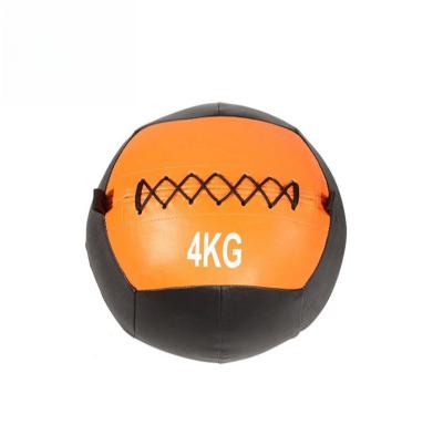 China Durable Custom Logo Medical Exercise Ball 3-15kg Soft Rubber Wall Training Weighted Ball with Custom Logo Heavy Medicine Balls for sale