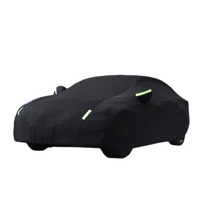 China Custom 170T Polyester Waterproof Car OEM Water Resistant Auto Accessories Dust Cover for sale