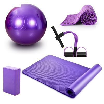 China Fitness Exercise NBR Yoga Mat High Quality Pilates Non Slip NBR Yoga Mats Sets for sale