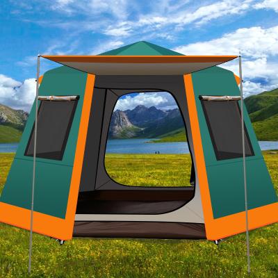 China 2-4 Persons Full Automatic Quick Opening Straight Tying Type Outdoor Thick Tent Rainproof Double Tent For Camping for sale