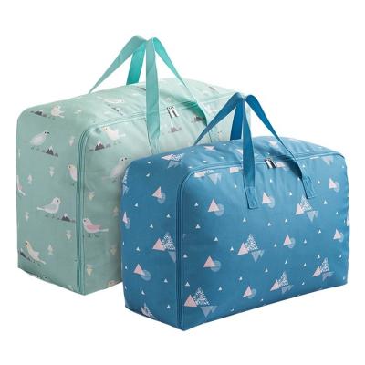 China Sustainable Quilt Tote Bag Zippered Quilt Packaging Bag For Bedding Velvet Quilted Bag for sale