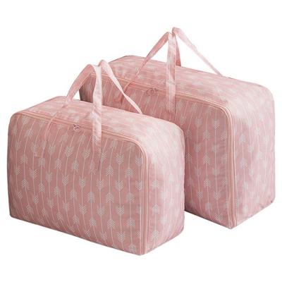 China Viable direct supply large price clothing storage bag 210D polyester storage bag XXL cheap folding fabric storage bag for sale