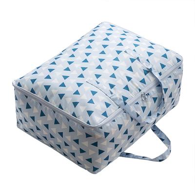 China Sustainable Custom Flat Storage Clothes Bags Storage Bags With Handle Reusable Storage Bags for sale