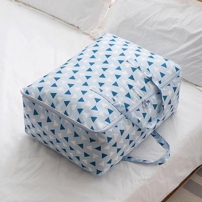 China Foldable Blanket Storage Blanket Bag Sustainable Blanket Bag With Zipper Child Fleece Blanket Bag With Handle for sale