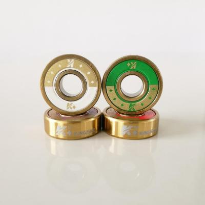 China Skateboards Custom Skateboard Gold Coating Titanium Coating Bearings for sale