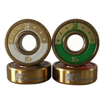 China Skateboard King Of Diamonds Gold Titanium Skateboard Bearings for sale