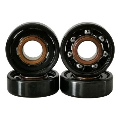 China Skateboard All Types Factory China, Mixed Color Black-RosyGold Titanium Skateboard Bearings Ball 608rs Bearing Price for sale