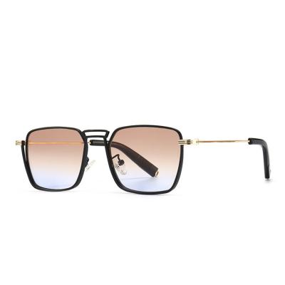 China High Quality Classic Metal Frame Fashion Sunglasses Square Rimless Men's Driving Sunglasses for sale